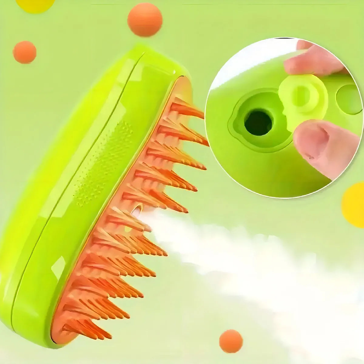 Cepillo Vapor Para mascotas Quita pelo